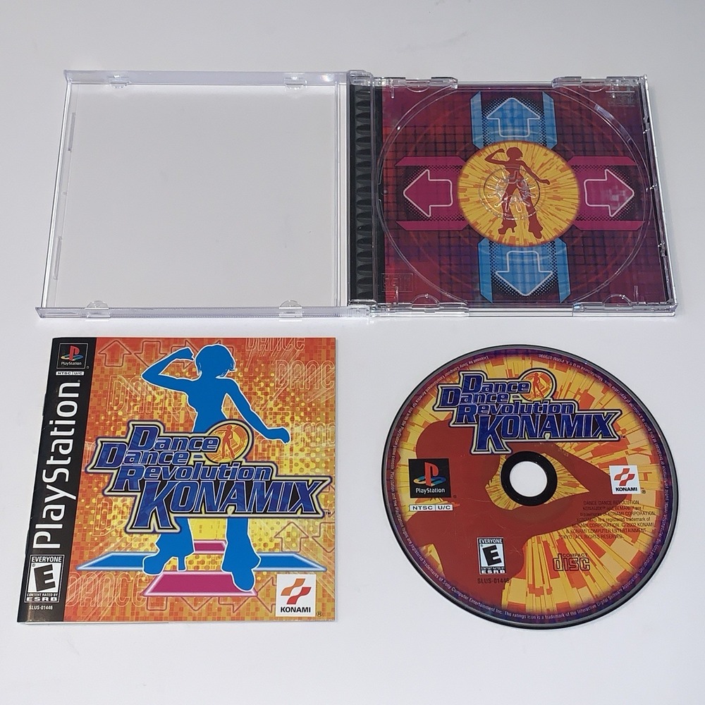 Dance Dance Revolution Konamix PlayStation 1 PS1 2002 CIB Reg Card BL Tested